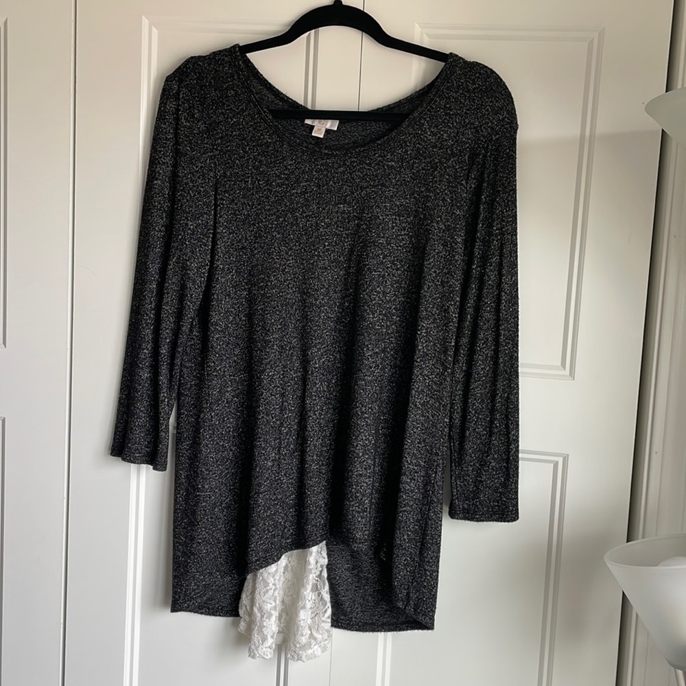 Lace back tunic